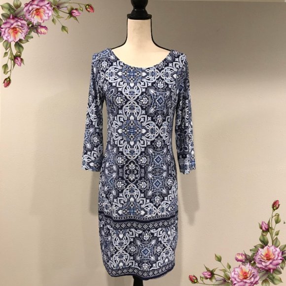 Apt. 9 Dresses & Skirts - Long sleeve floral dress.